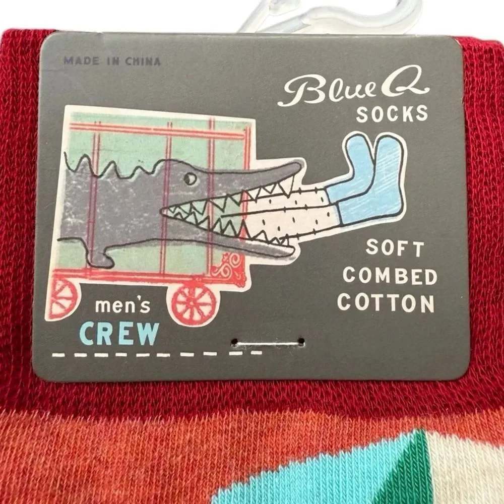 Blue Q Socks Don't Wake Me I'm Working Crew Socks 7-12 NWT